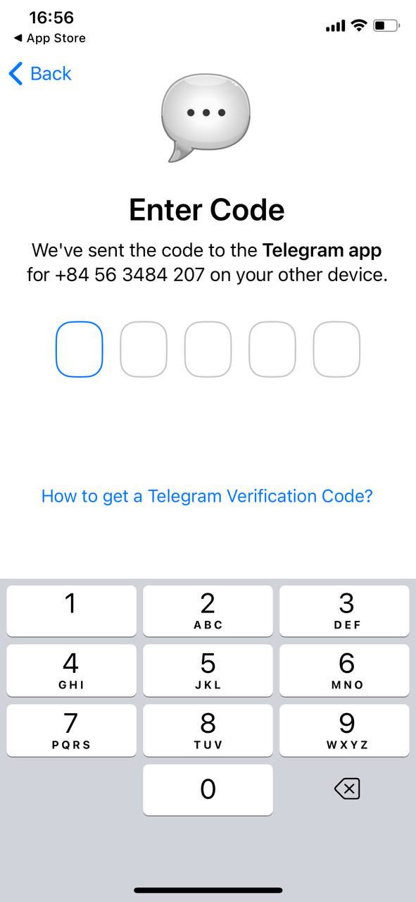 Open Telegram app and login account Telegram